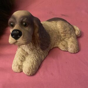 Vintage Art Line lawn garden cocker spaniel statue